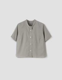 Chemise manches courtes sans col - Green