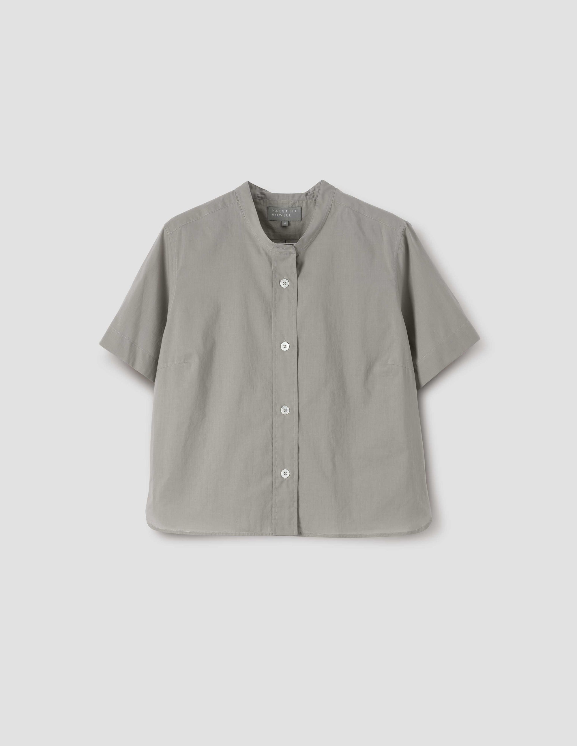 Chemise manches courtes sans col - Green