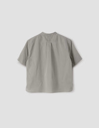 Chemise manches courtes sans col - Green
