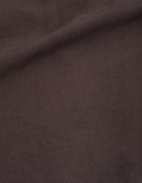 Chemise manches courtes sans col - Brown