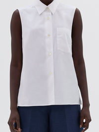 Chemise sans manches - White