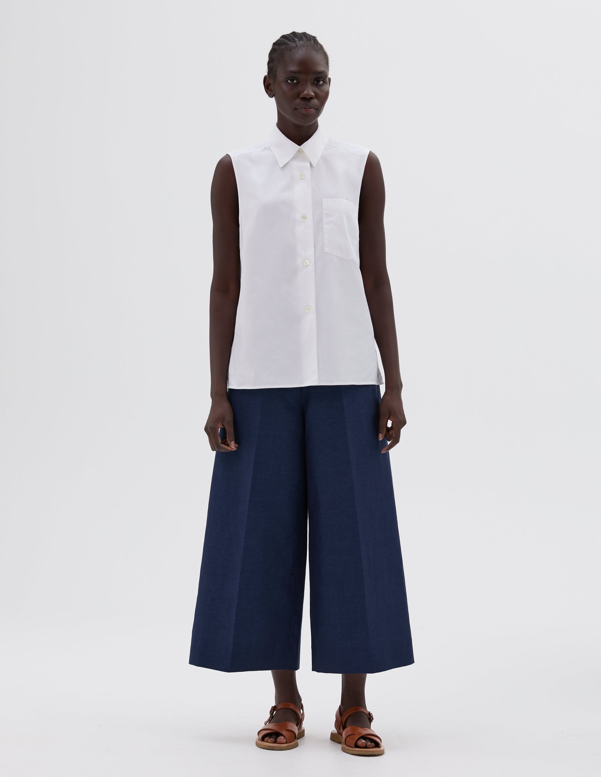 Chemise sans manches - White