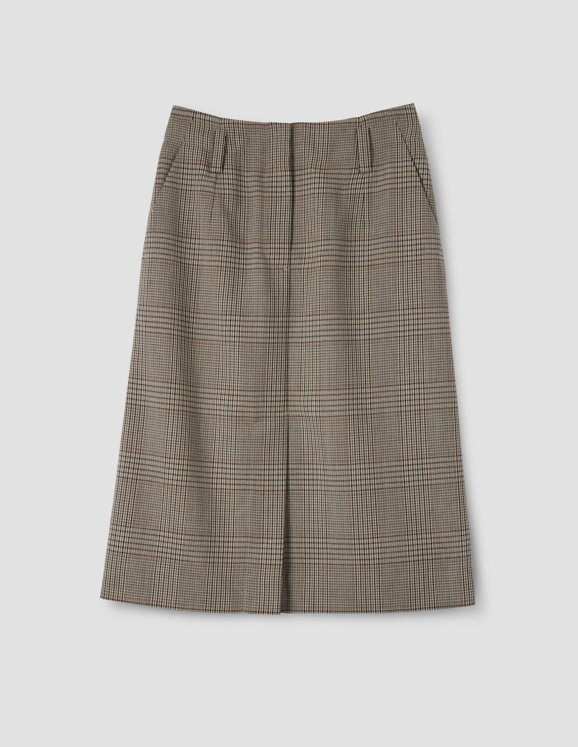 Jupe à fente avant - Black & Khaki