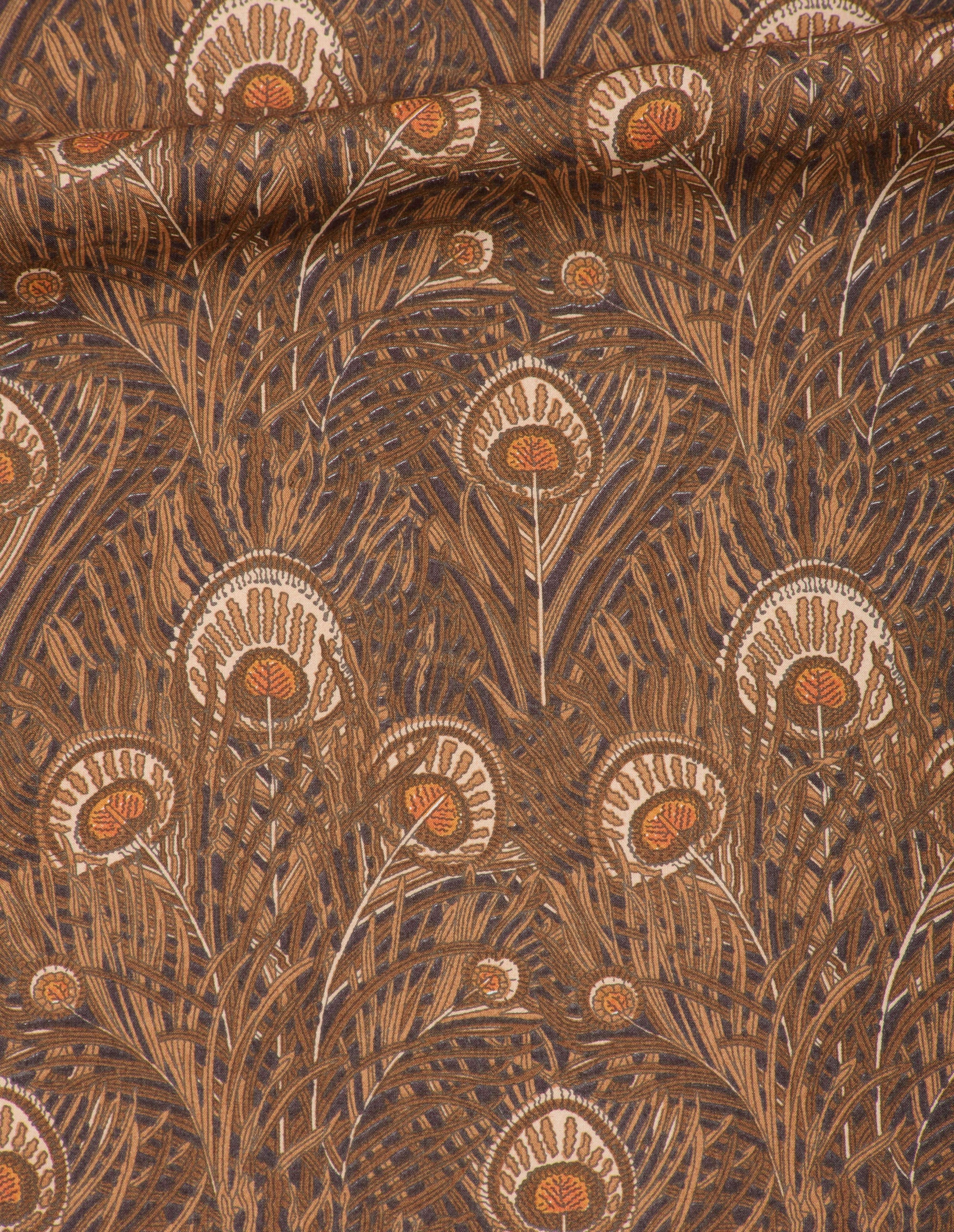 Jupe à ceinture contrastée - Tobacco & Umber
