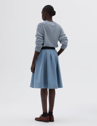 Jupe à taille boutonnée - Blue