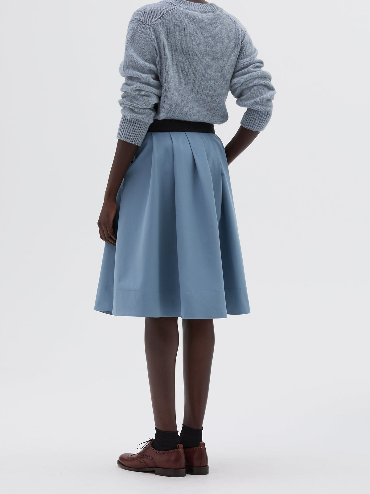 Jupe à taille boutonnée - Blue