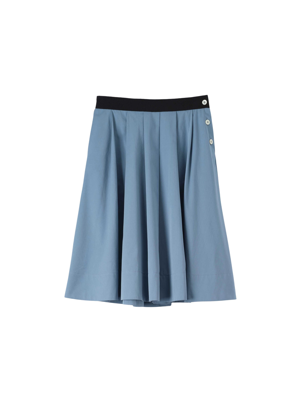 Jupe à taille boutonnée - Blue