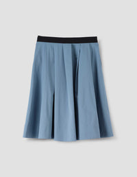 Jupe à taille boutonnée - Blue