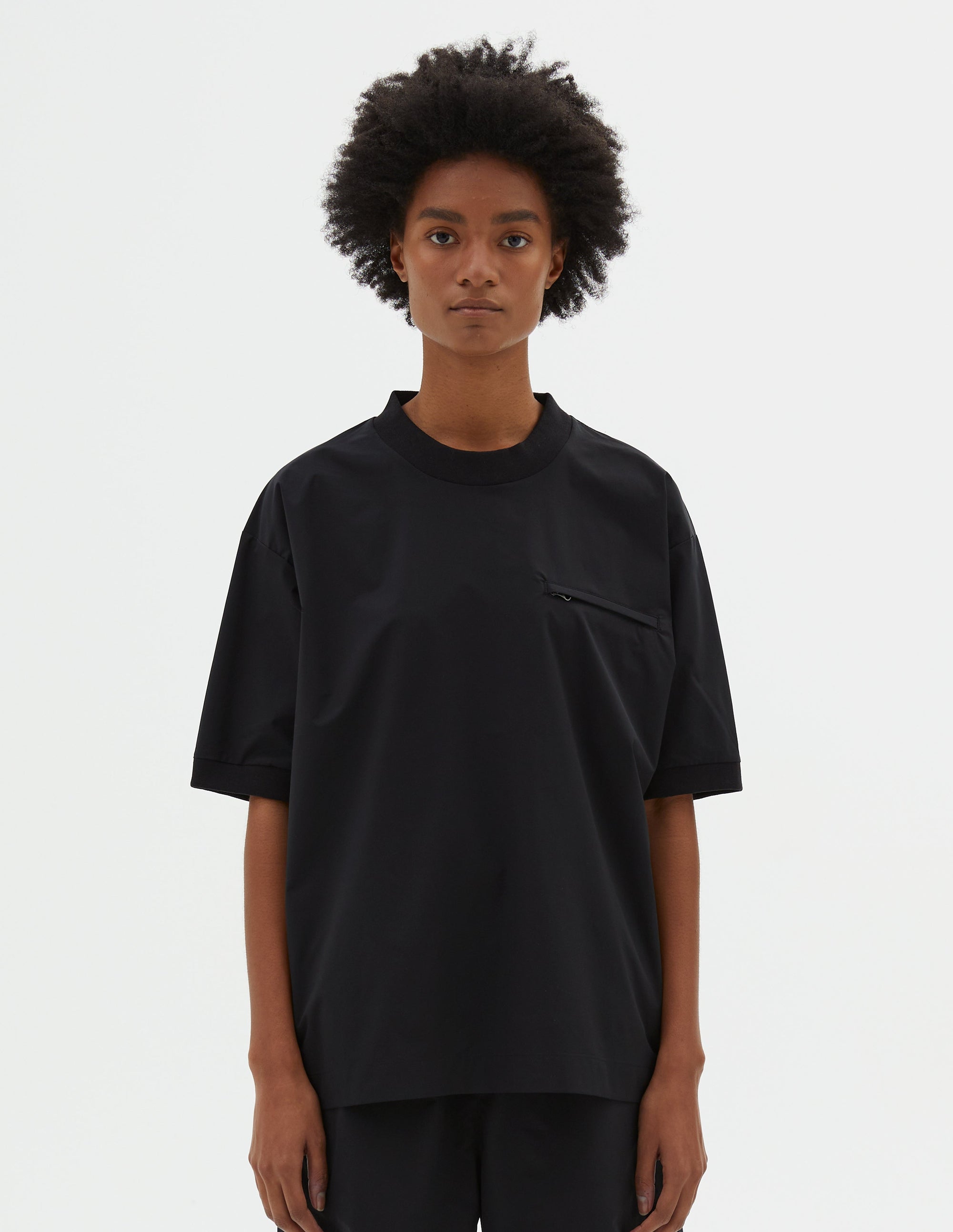 T-shirt Mizuno à poche zippée - Black