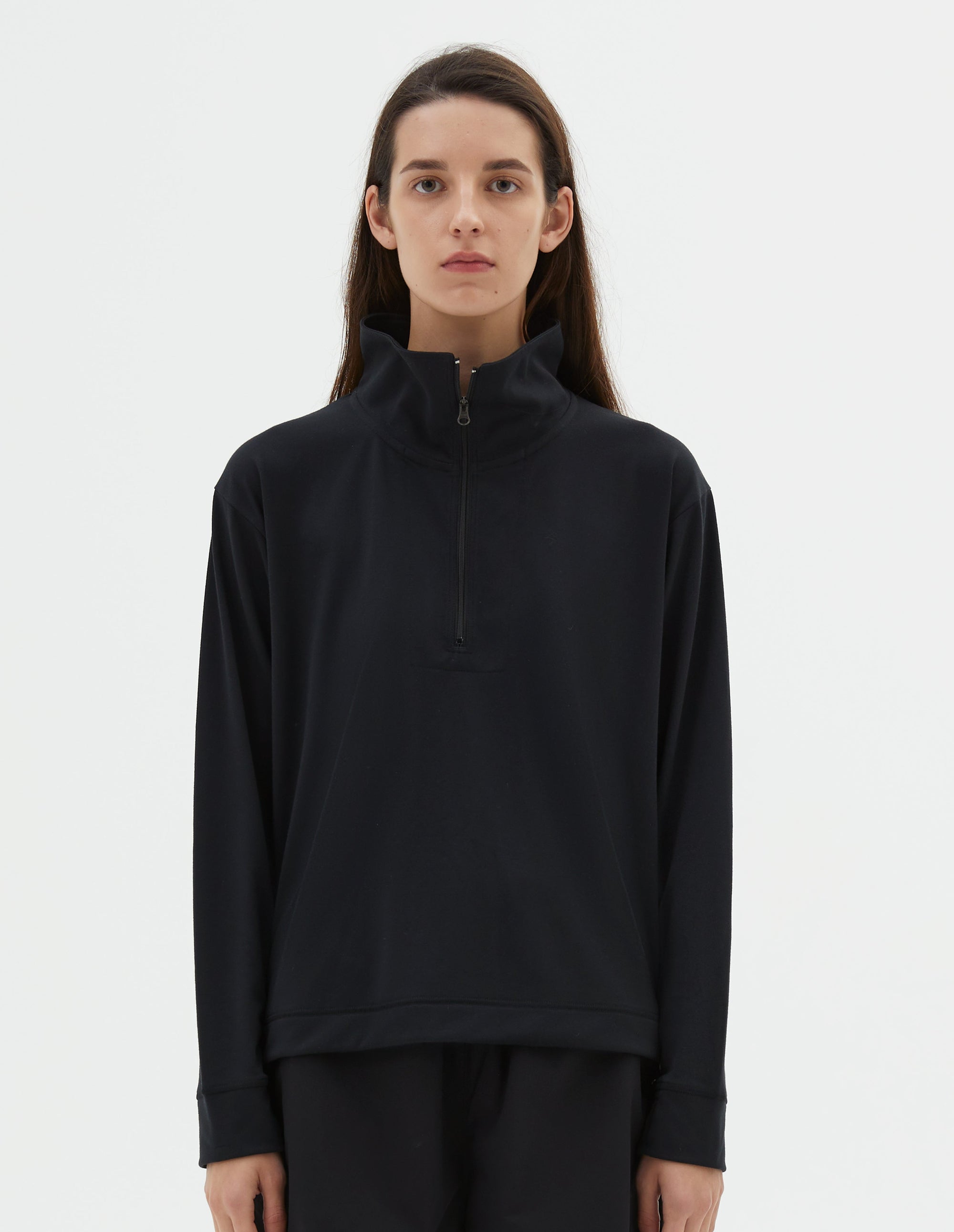 Sweat demi-zip Mizuno - Black