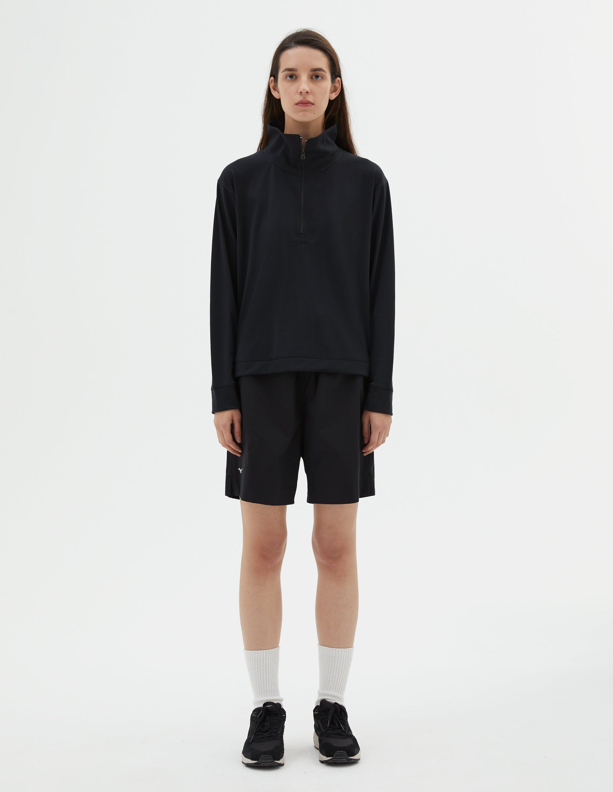 Sweat demi-zip Mizuno - Black