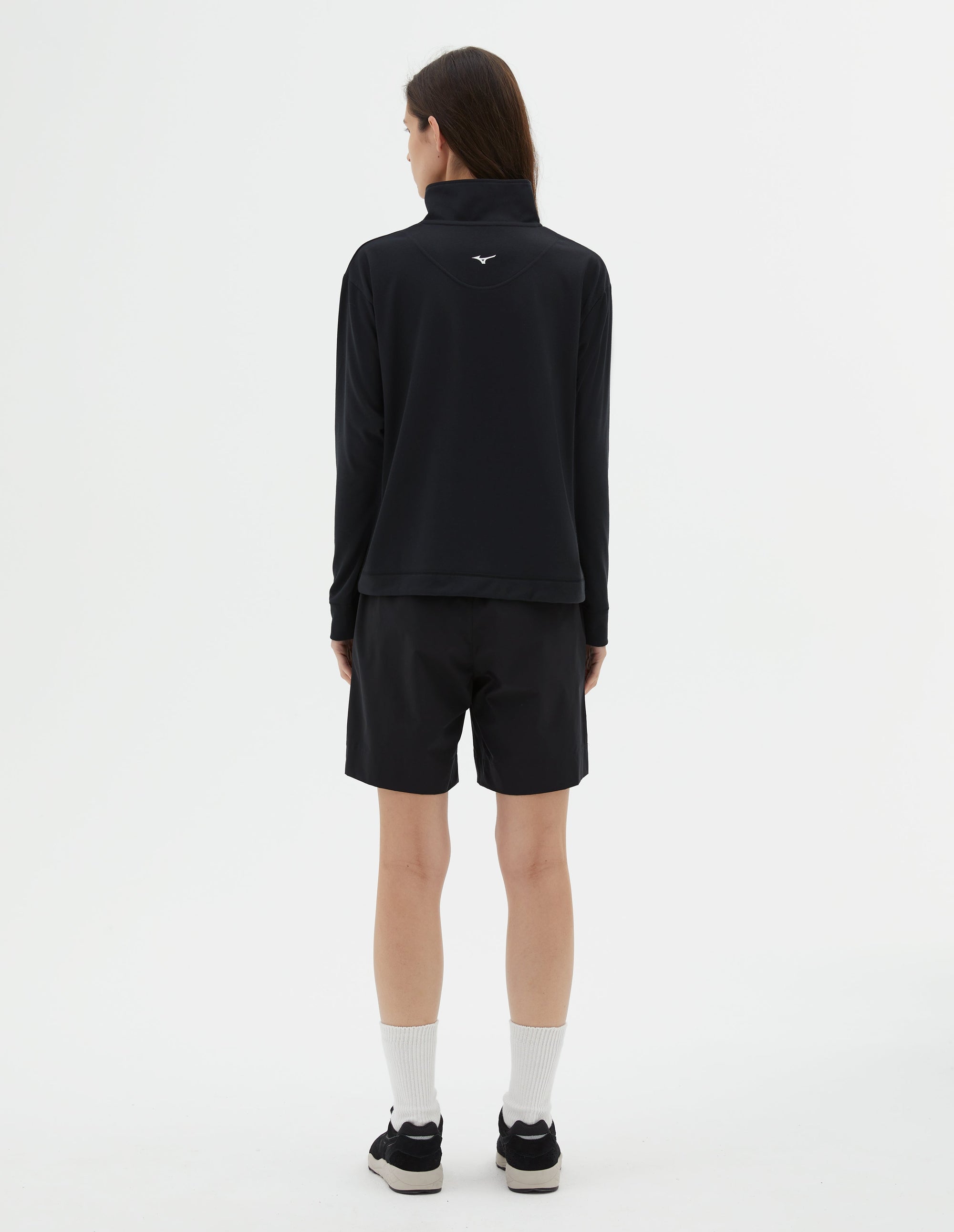Sweat demi-zip Mizuno - Black