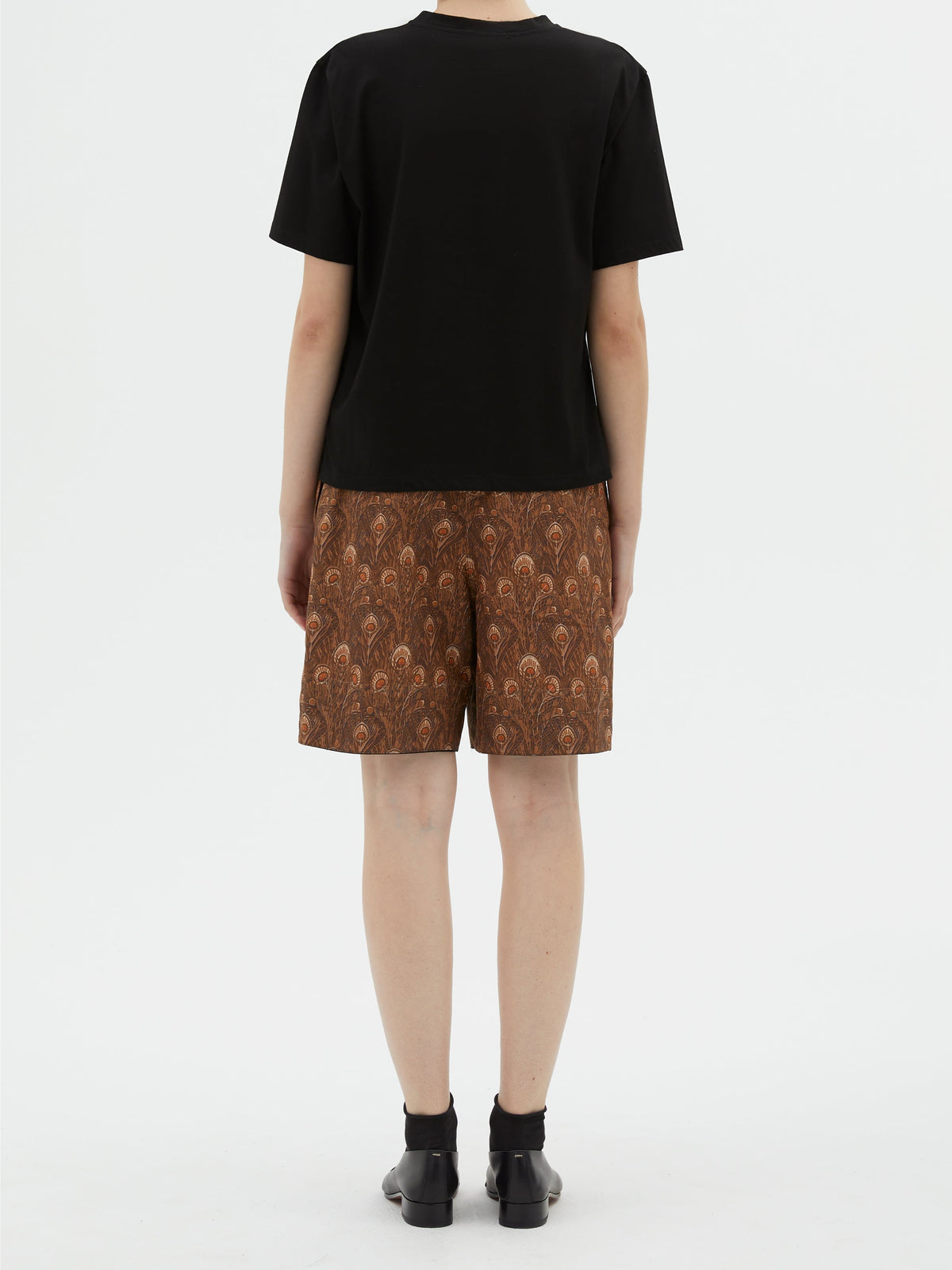 Short à motif jacquard - Tobacco & Umber