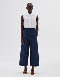 Jupe-culotte à devant plat - Blue