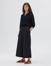 Jupe-culotte à devant plat - Navy