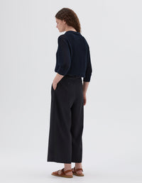 Jupe-culotte à devant plat - Navy