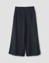Jupe-culotte à devant plat - Navy
