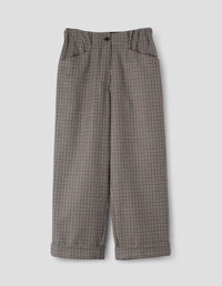 Pantalon court coupe décontractée - Black & Brown