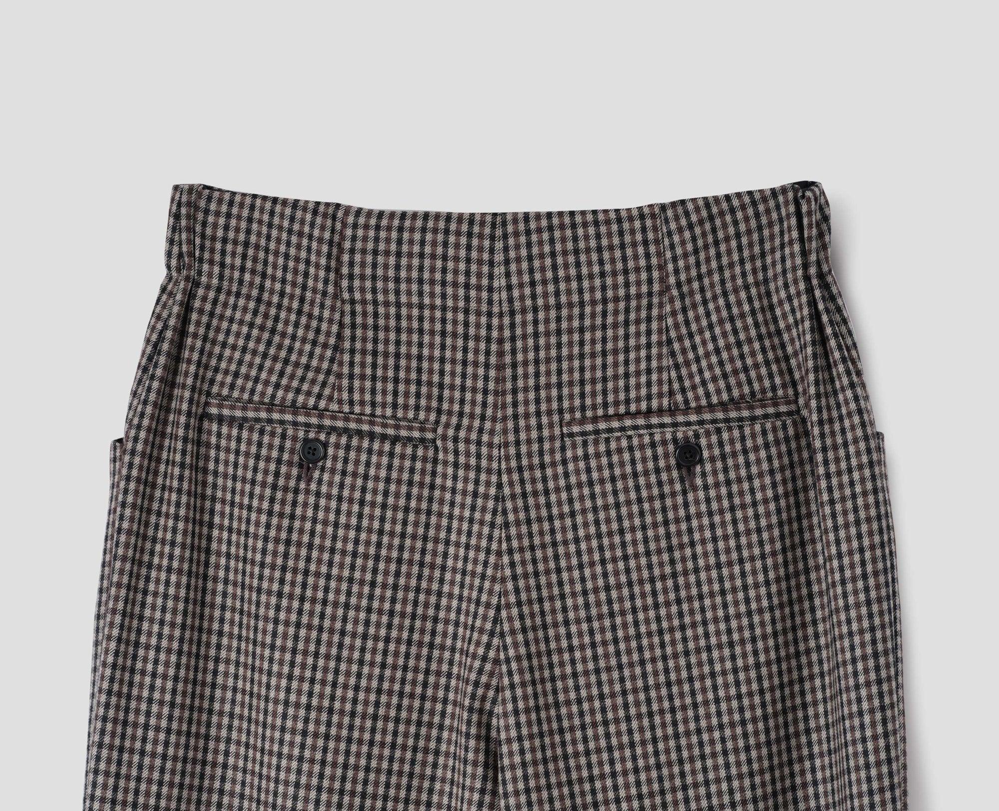 Pantalon court coupe décontractée - Black & Brown
