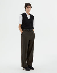 Pantalon droit - Olive