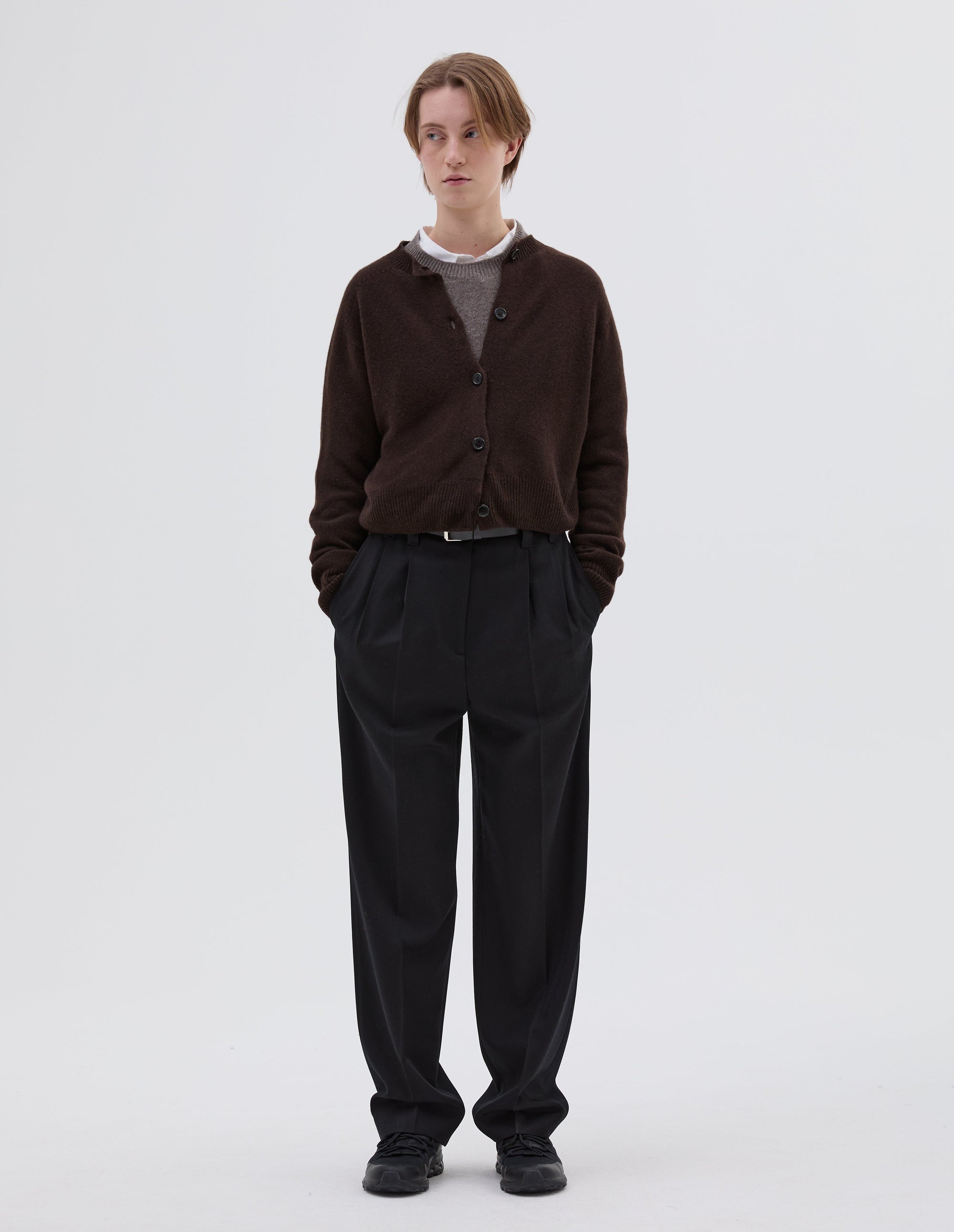 Pantalon à doubles plis - Black