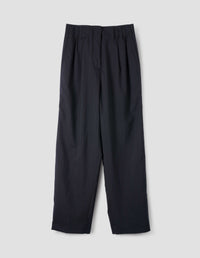 Pantalon à doubles plis - Navy & Chalk
