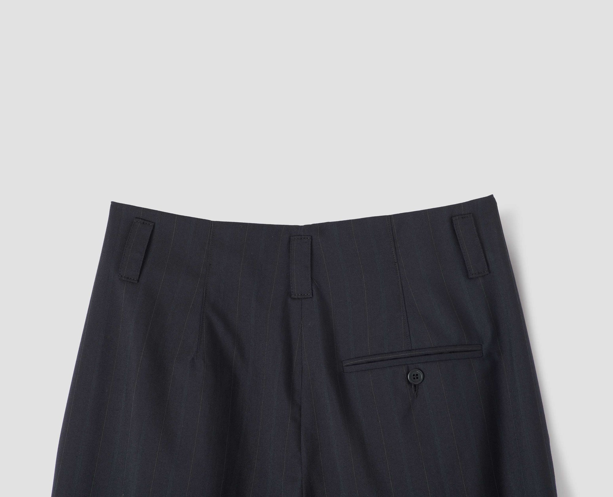Pantalon à doubles plis - Navy & Chalk