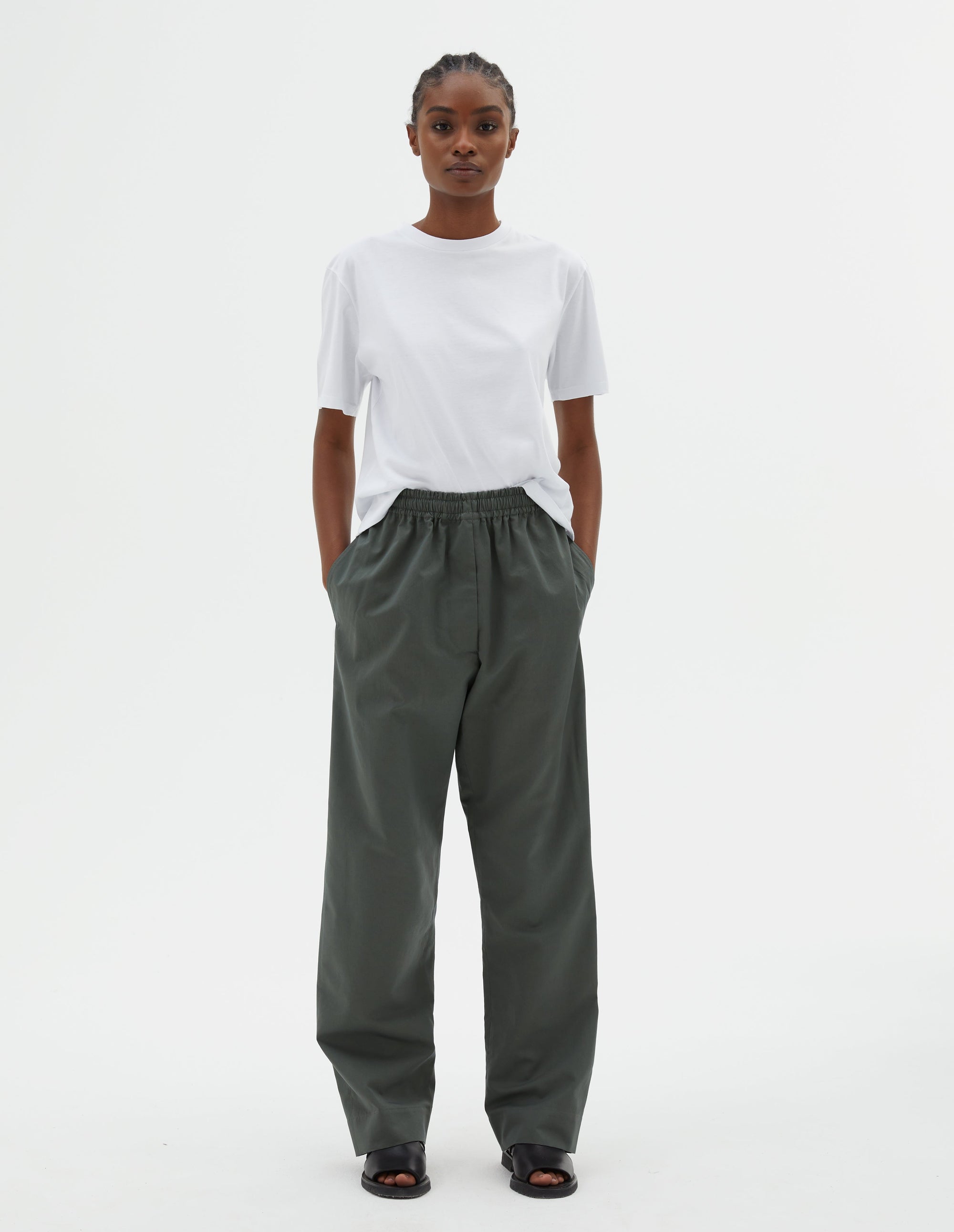 Pantalon coupe décontractée - Faded Green