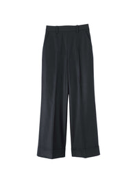 Pantalon Sailor à revers en laine - Navy