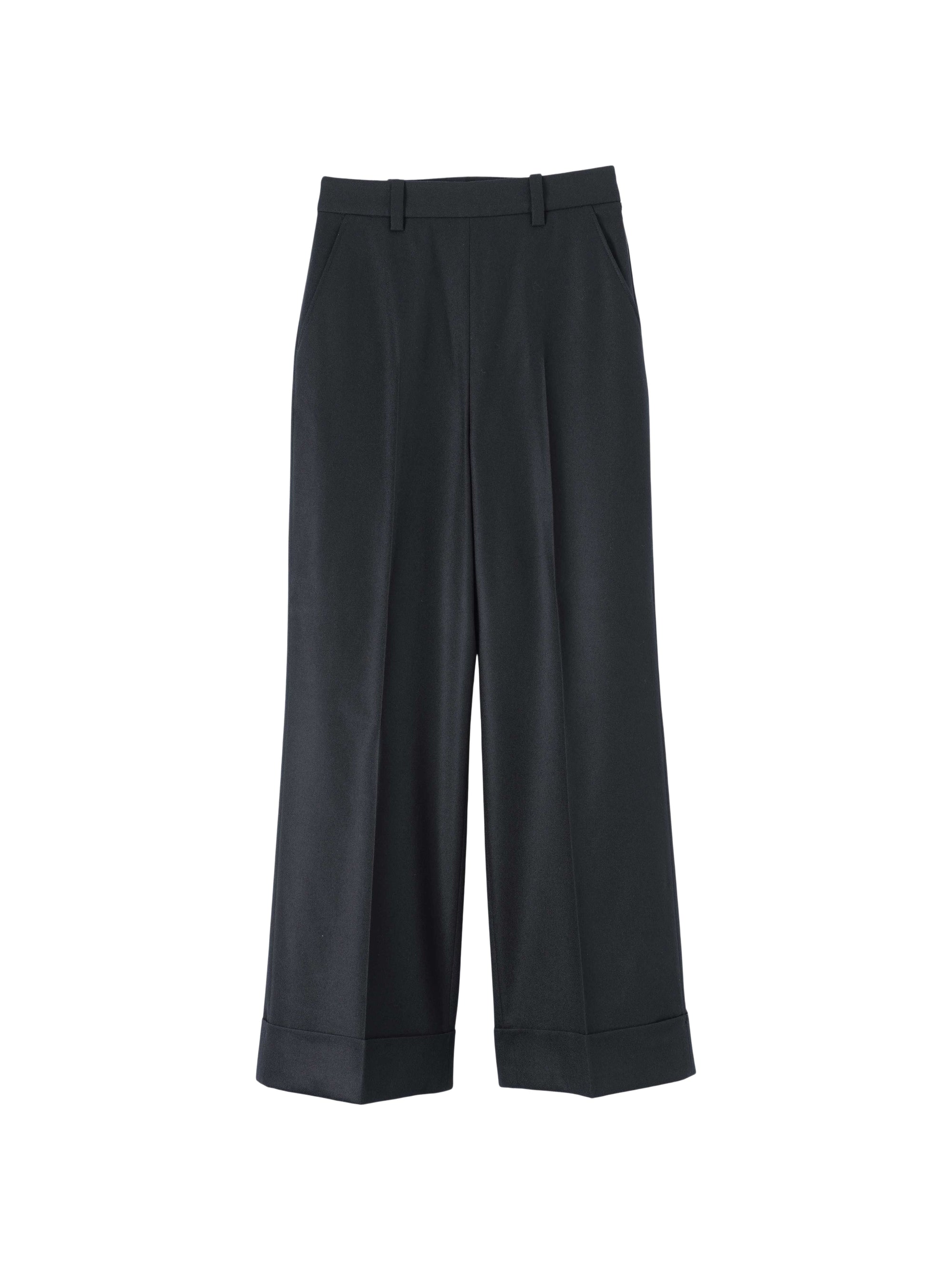 Pantalon Sailor à revers en laine - Navy