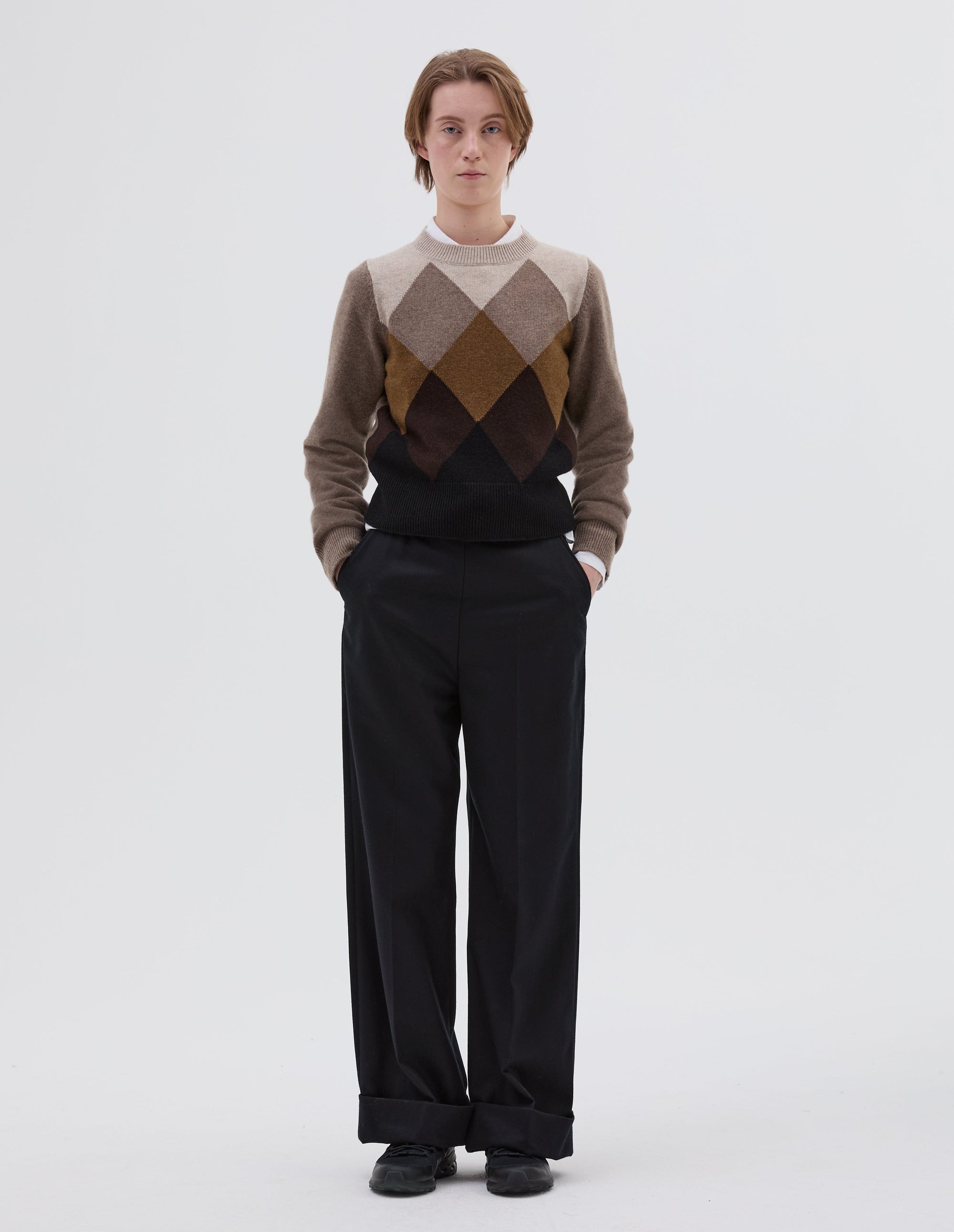 Pantalon marin à revers - Navy
