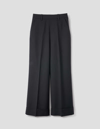 Pantalon marin à revers - Black