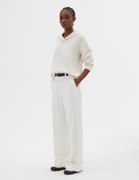 Pantalon marin à revers - Off White