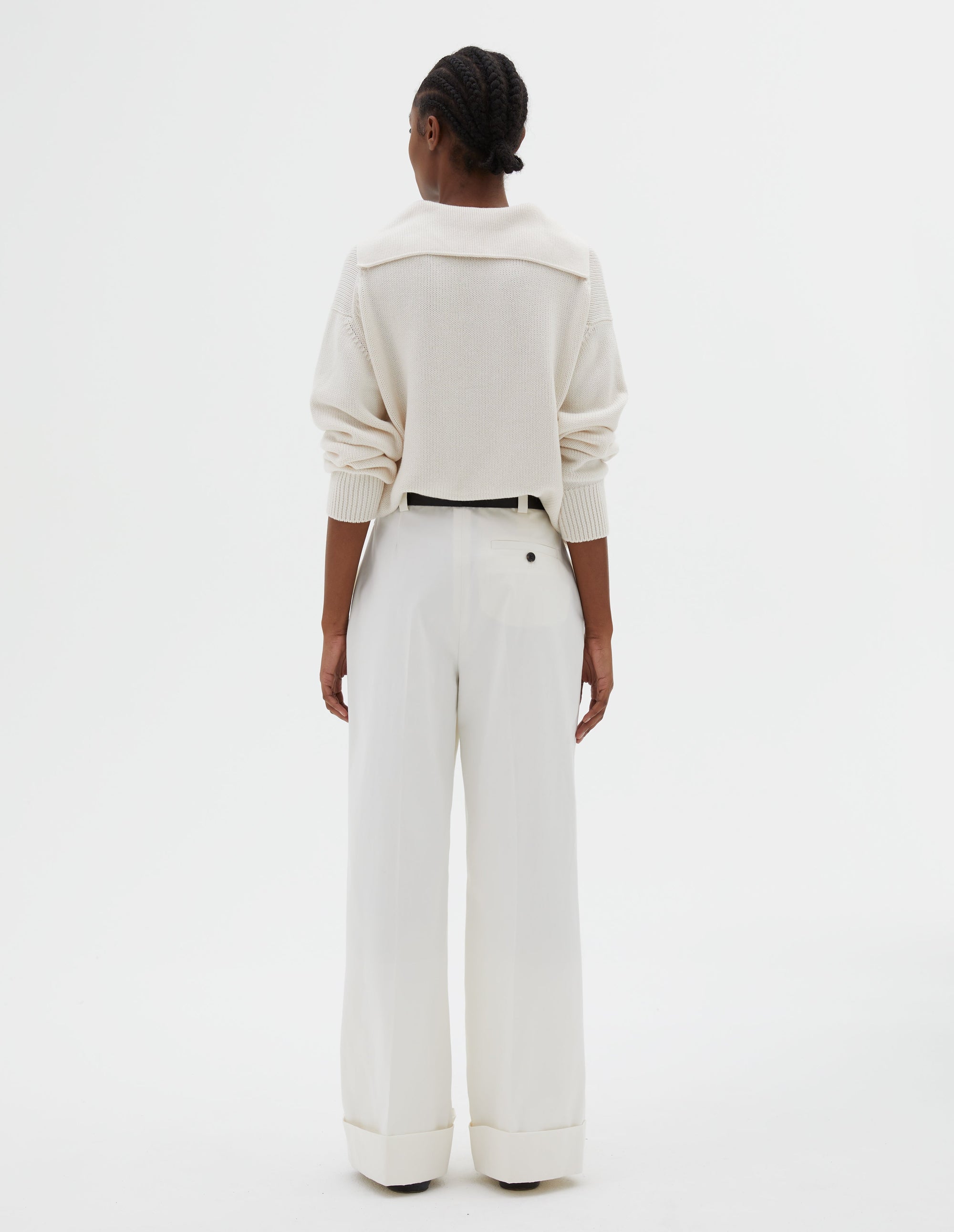 Pantalon marin à revers - Off White