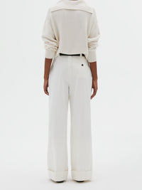 Pantalon Sailor à revers - Off White