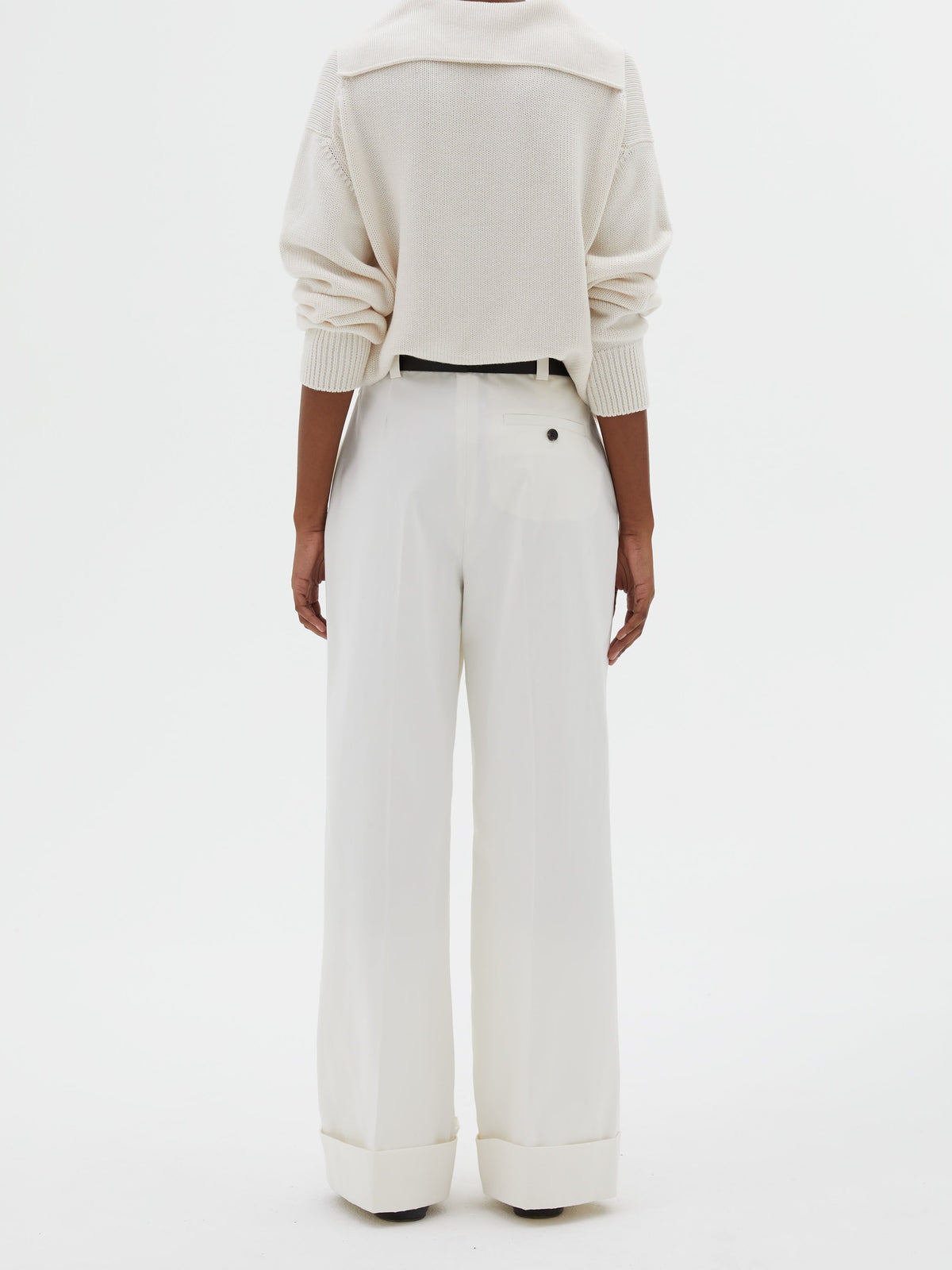 Pantalon Sailor à revers - Off White