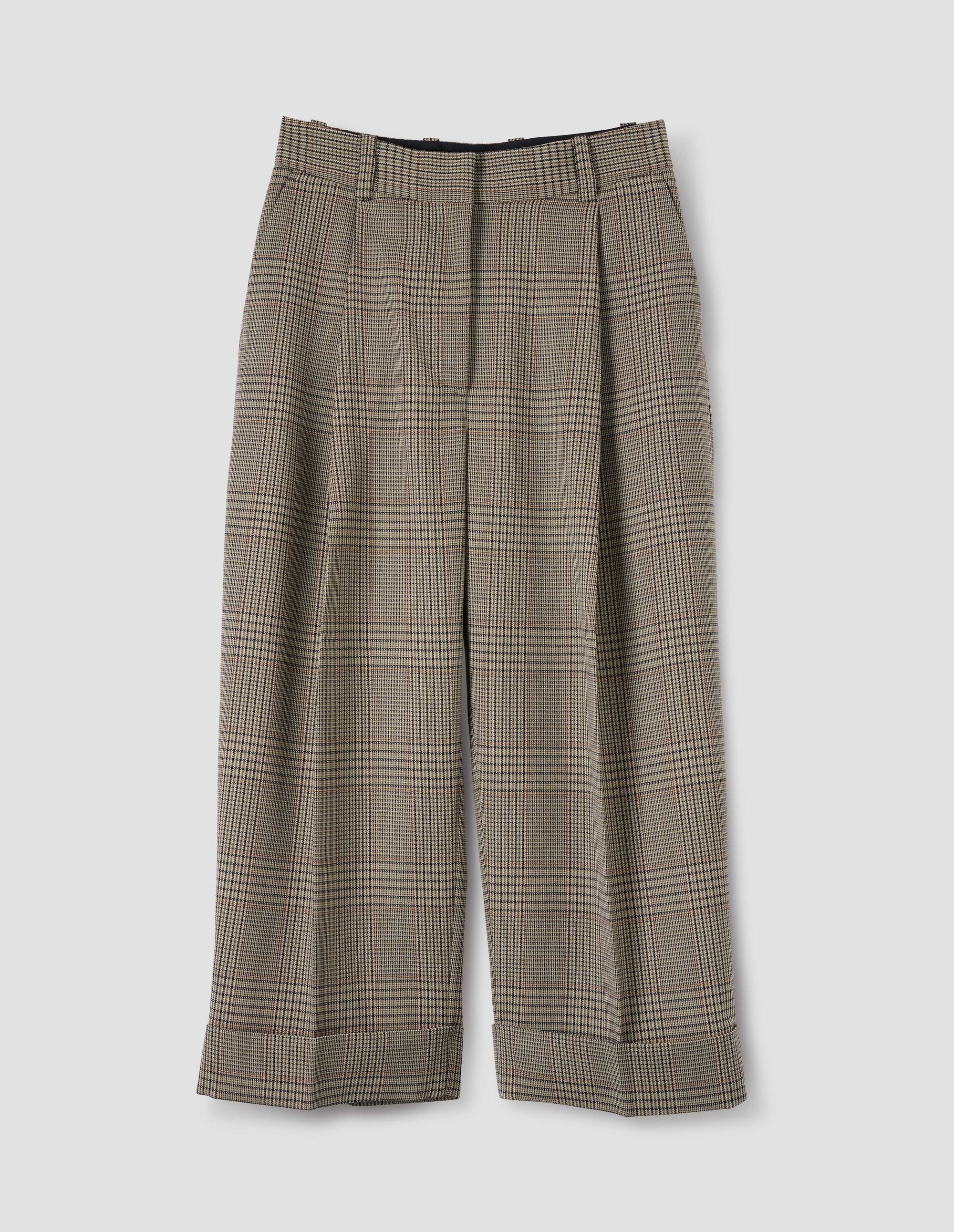 Pantalon à plis profonds - Black & Khaki