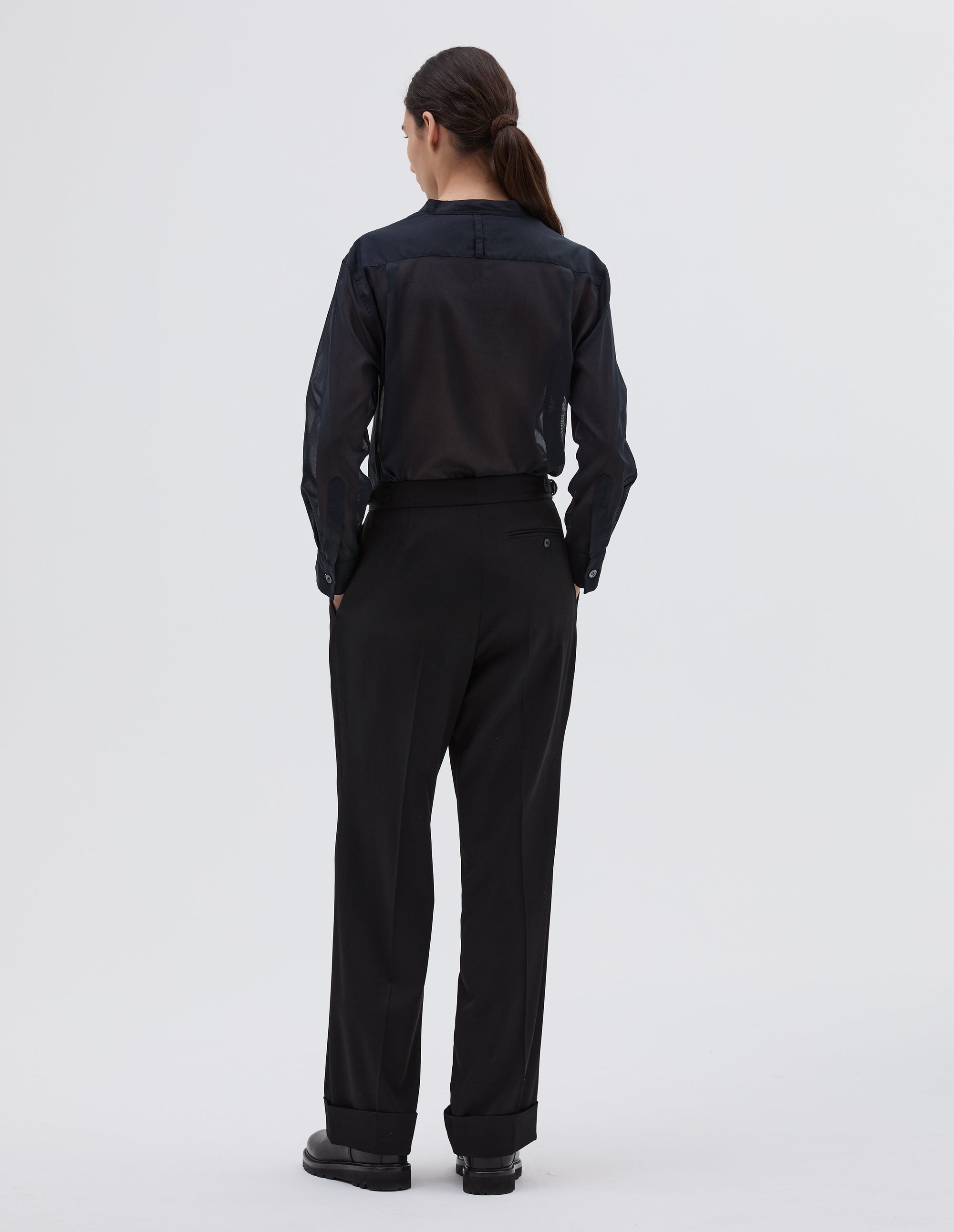 Pantalon à jambes larges - Black