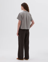 Pantalon à jambes larges - Brown