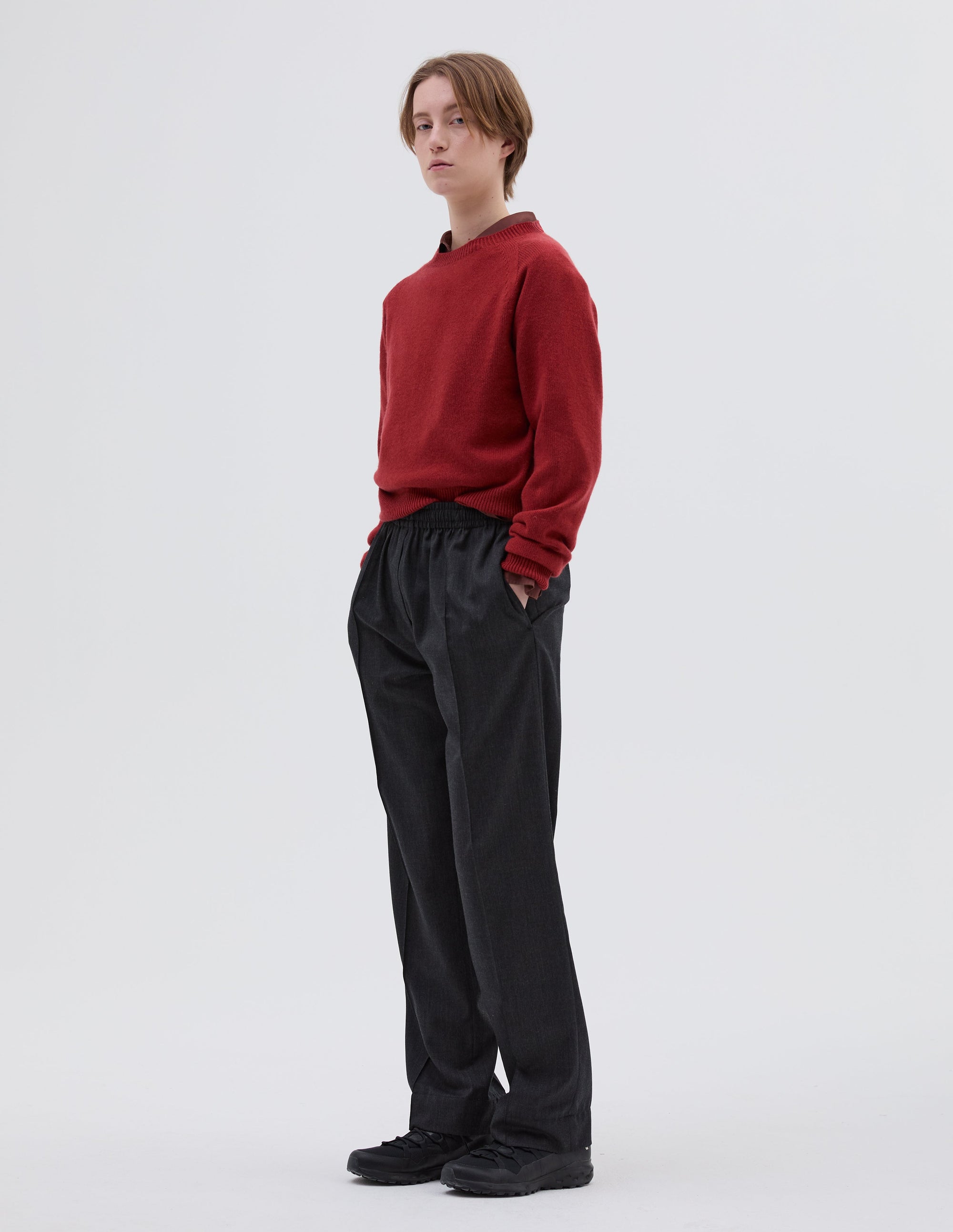 Pantalon à pinces coupe décontractée - Charcoal
