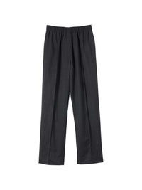 Pantalon à pinces coupe décontractée en laine - Charcoal