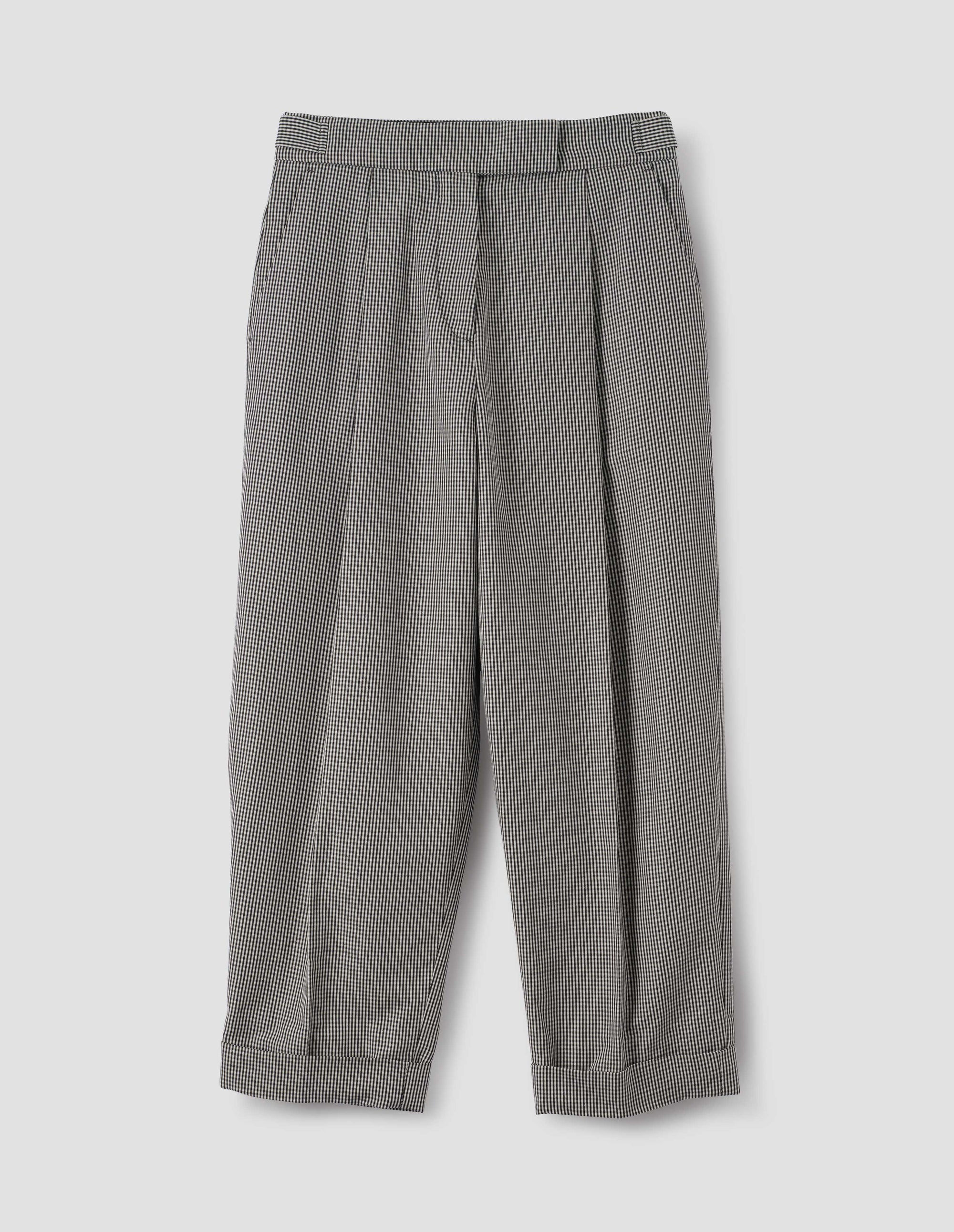 Pantalon court à pli unique - Black