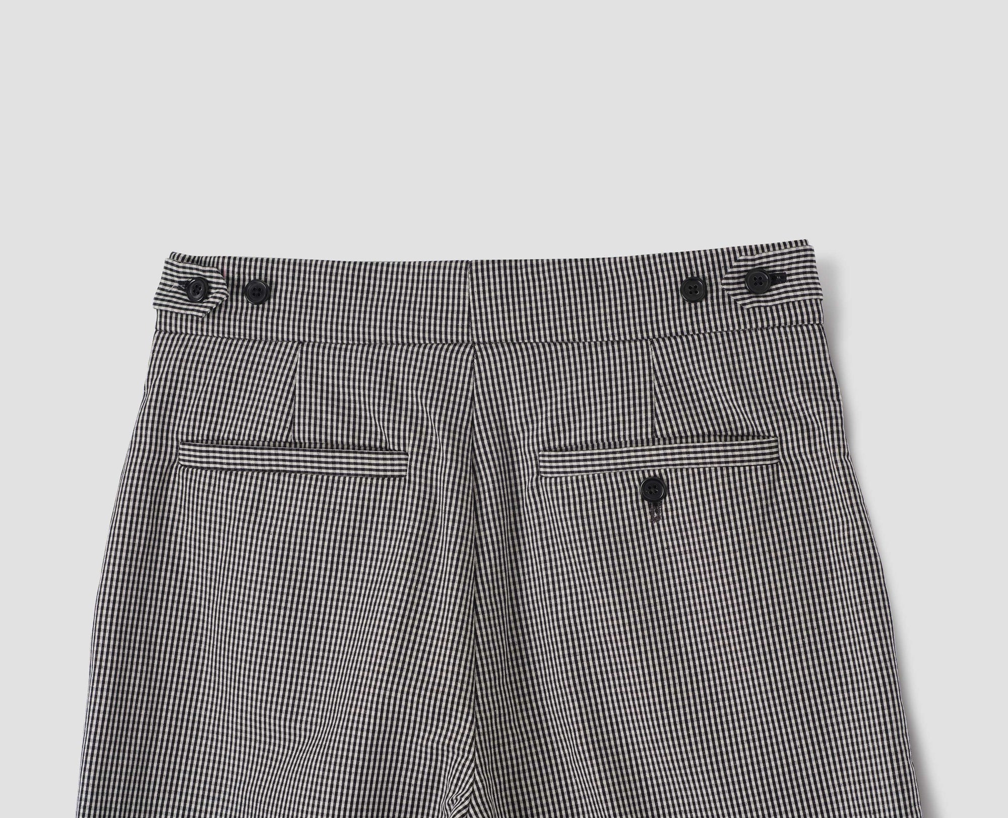 Pantalon court à pli unique - Black