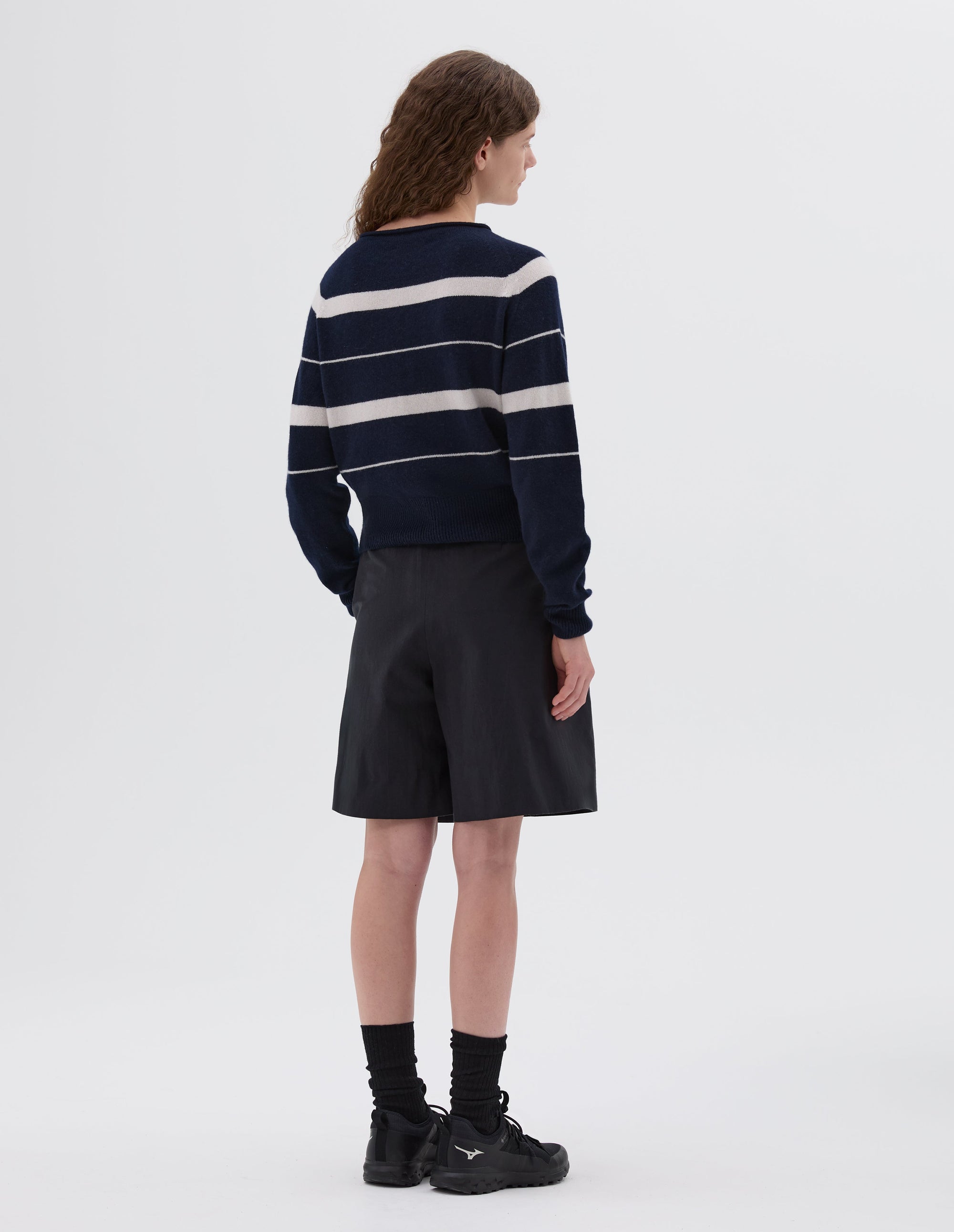 Short à doubles plis - Black