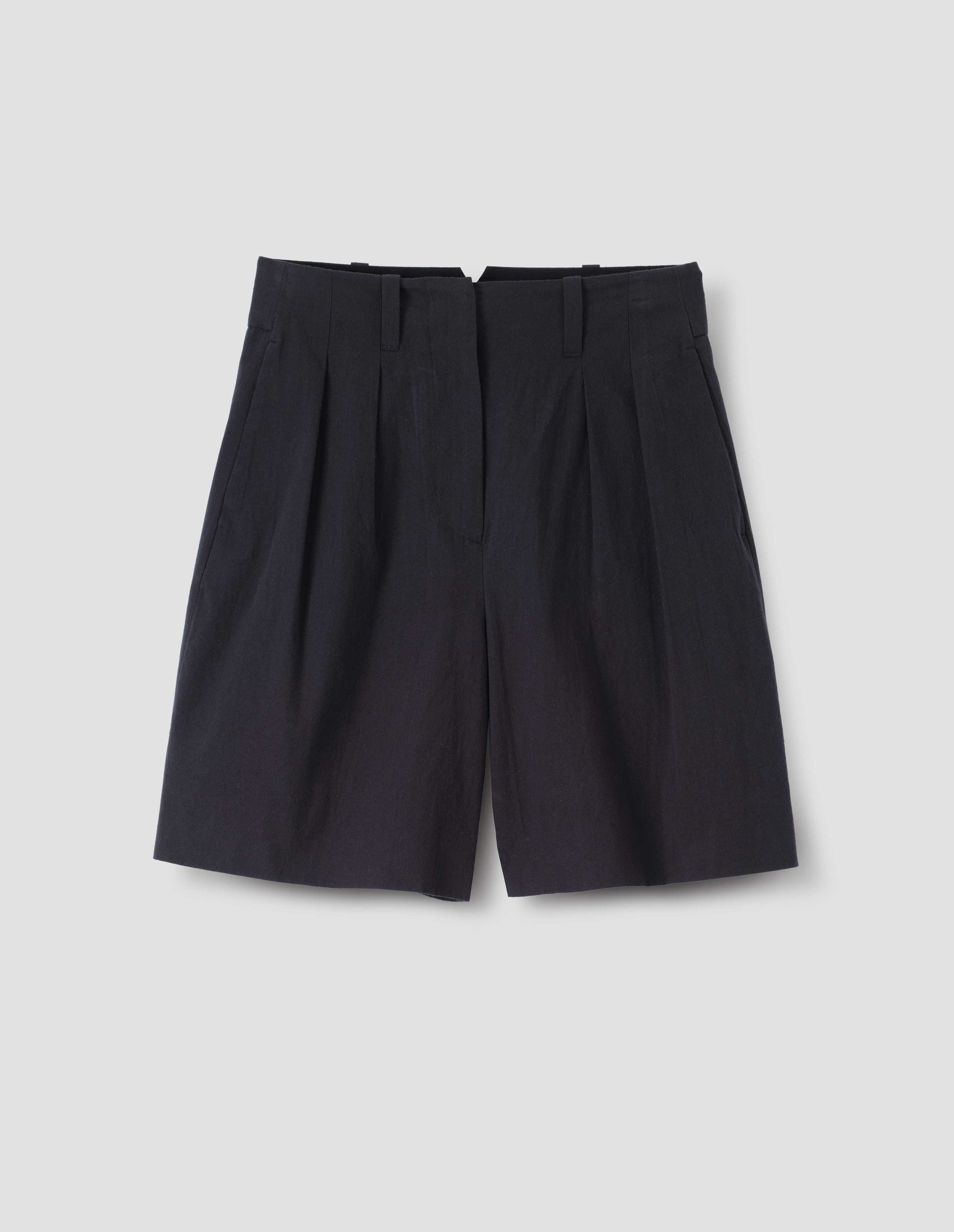 Short à doubles plis - Black
