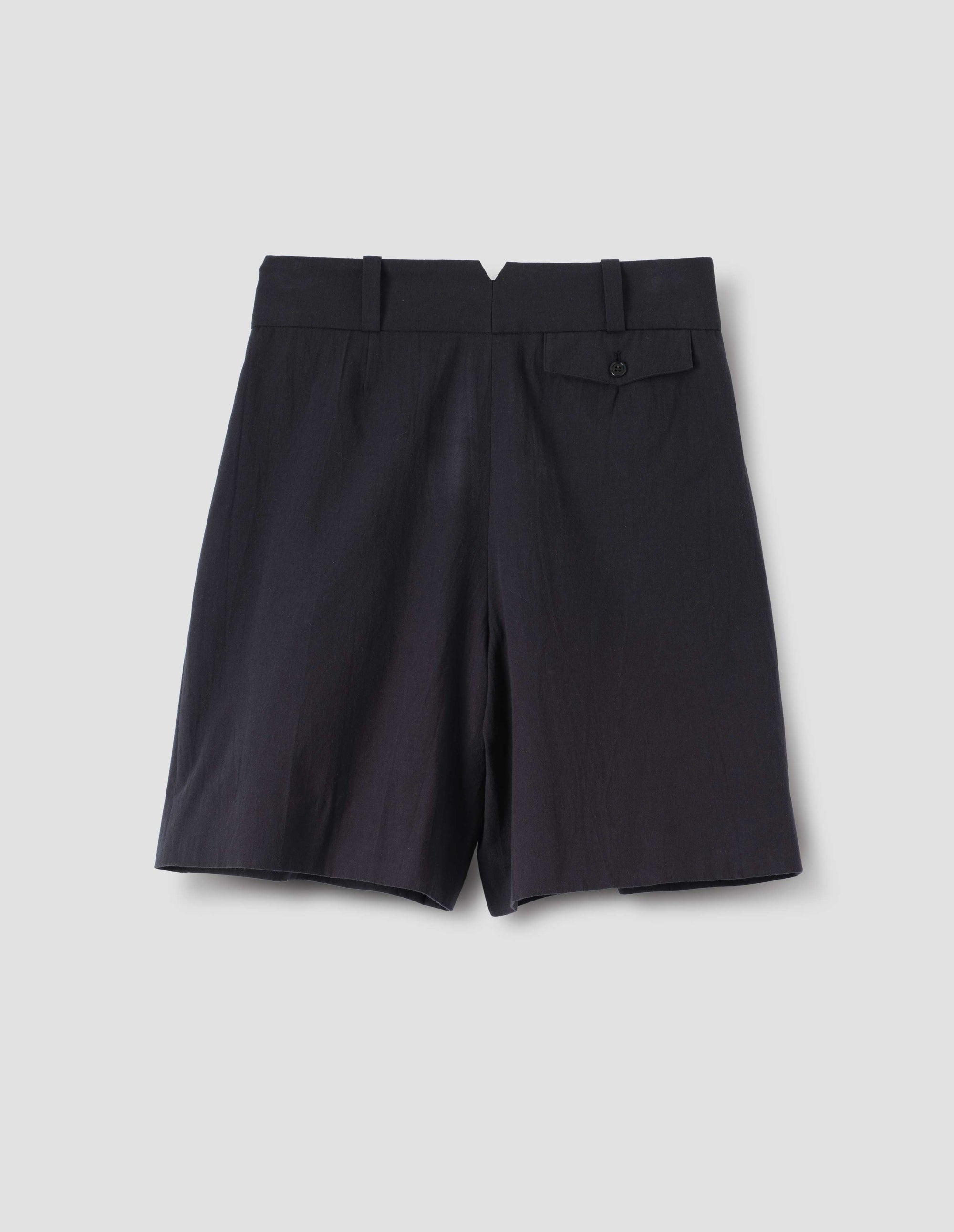 Short à doubles plis - Black