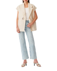 Rena sleeveless jacket - Ecru