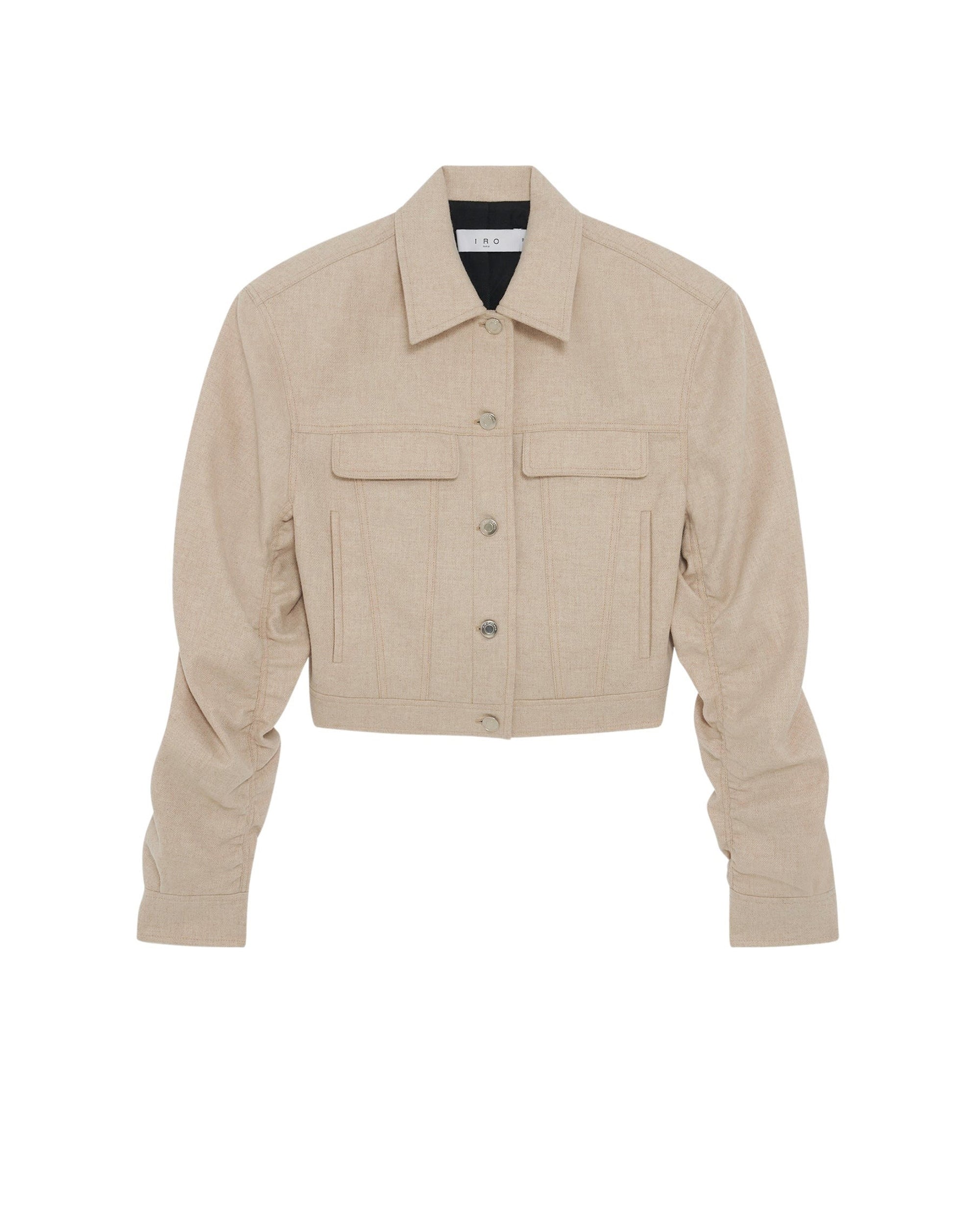 Acelie short jacket in wool - Beige