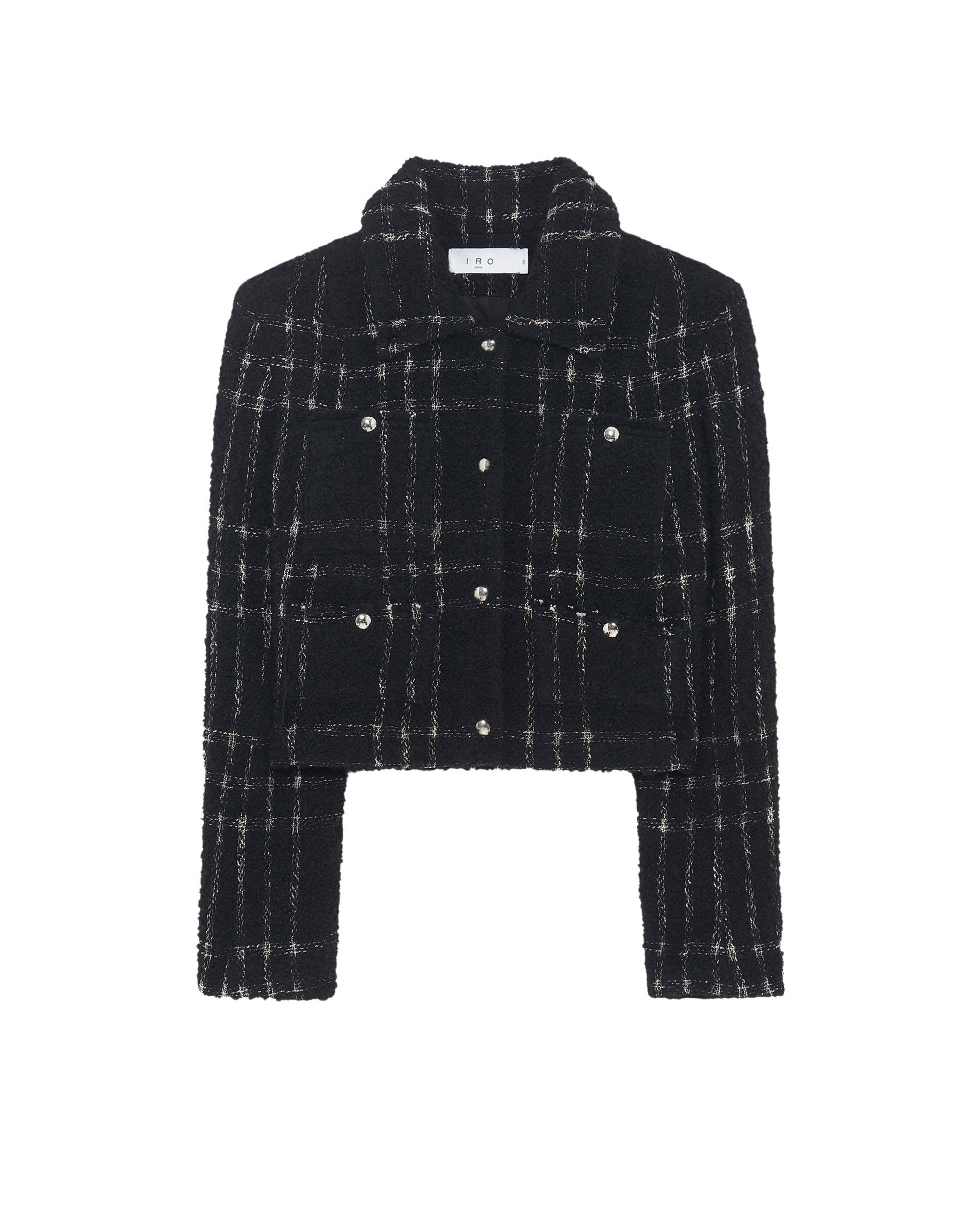 Camron wool blend jacket - Black & White