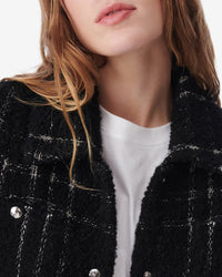 Camron wool blend jacket - Black & White